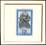 Stamp of Belgian Congo » General Issues from 1909 (June) 1947 Artisanat et Masques, 59 épreuves comprenant 