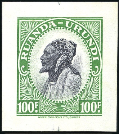 Stamp of Belgian Congo » Ruanda Urundi 1942 Palmiers, la série complète des 22 épreuves i