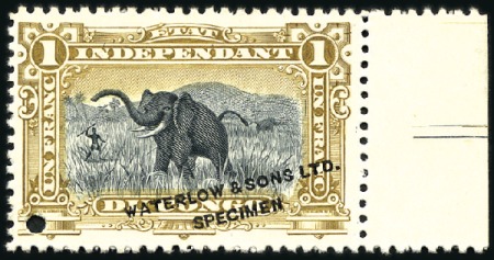 Stamp of Belgian Congo » Congo Belge 1894 « Mols » - Timbres Sept épreuves publicitaires en couleurs non-adopté