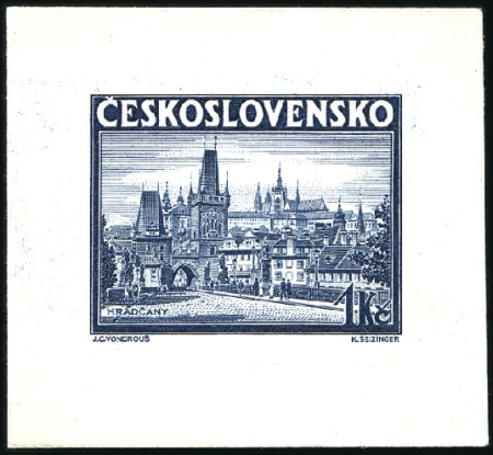 Stamp of Czechoslovakia » Czechoslovakia 1918-1939 1938 PRAGA Stamp Exhibition miniature sheet: Three