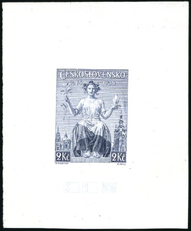 Stamp of Czechoslovakia » Czechoslovakia 1918-1939 1938 20th Anniversary of Czechoslovak Republic: Si
