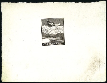 Stamp of Czechoslovakia » Czechoslovakia 1918-1939 1930 (1939) Air Mail Issue: 3 Colour proofs in UNI