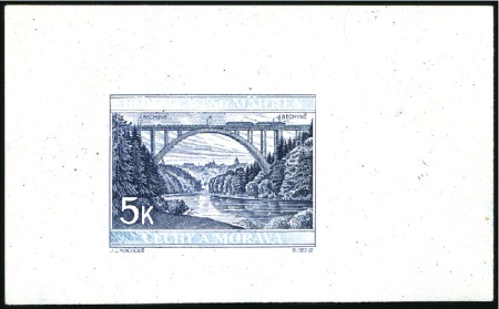 Stamp of Czechoslovakia » Czechoslovakia 1918-1939 1939-40 BOHEMIA & MORAVIA: 1939 Single die proof f