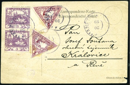 Stamp of Czechoslovakia » Czechoslovakia 1918-1939 1918-1920 Selection  of early Czechoslovakia cover