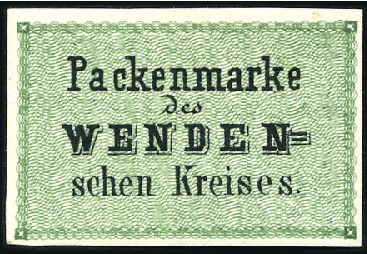 Stamp of Russia » Wenden 1863-1866  (4K) bluish green (2) mint hinge remain