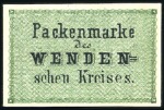 Stamp of Russia » Wenden 1863-1866  (4K) bluish green (2) mint hinge remain