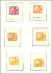 Stamp of Belgian Congo » General Issues from 1909 (June) 1923-25, "Vloors", l'Ensemble UNIQUE d'épreuves et