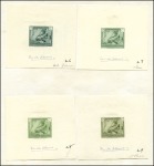 Stamp of Belgian Congo » General Issues from 1909 (June) 1923-25, "Vloors", l'Ensemble UNIQUE d'épreuves et