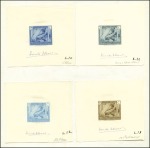 Stamp of Belgian Congo » General Issues from 1909 (June) 1923-25, "Vloors", l'Ensemble UNIQUE d'épreuves et