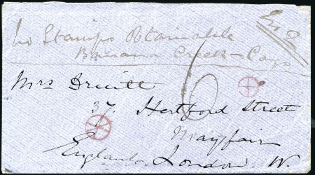 Stamp of Belgian Congo » Belgian Congo Pre-Stamp LA PLUS ANCIENNE LETTRE DE BANANA / CONGO
1872