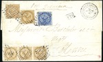 Stamp of Colonies françaises » Guadeloupe 1816-74, Groupe de 20 lettres (un devant), princip
