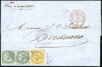 Stamp of Colonies françaises » Guadeloupe 1816-74, Groupe de 20 lettres (un devant), princip