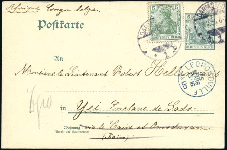 Stamp of Belgian Congo » Lado Enclave 1905 Correspondance du Lieutenant Hellermans, Deux