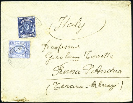 Stamp of Belgian Congo » Congo Belge Affranchissements Mixtes 1904 Lettre écrite par l'explorateur italien Capt.