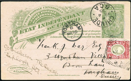 Stamp of Belgian Congo » Congo Belge Affranchissements Mixtes 1904 Entier postal à 10c de Toa du 12 novembre 190