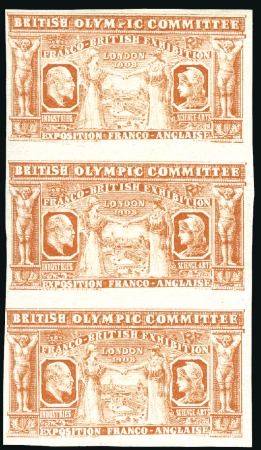 Stamp of Great Britain British Olympic Committee vignette colour trial in