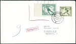 Stamp of Germany » German Empire » German Empire, 1933/45 Third Reich Two covers with 1936 Olympic essay depicting a foo