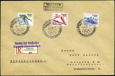 Stamp of Germany » German Empire » German Empire, 1933/45 Third Reich 1936 (Feb 6) Envelope sent registered with 1936 Wi