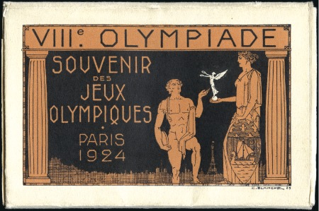 Stamp of France Art Deco postcards by Blanche, eight postcards com