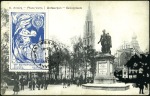 Stamp of Belgium Three postcards with the 1920 Antwerp vignette in 