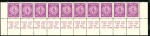 Stamp of Unknown 10m and 15m values, complete tab strips of 10 show