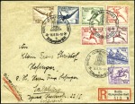 Stamp of Germany » German Empire » German Empire, 1933/45 Third Reich Olympic Bell cancel: Attractive and valuable assem