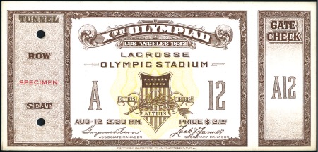 Stamp of United States Combined with 115326

Tickets: Lacrosse in the O