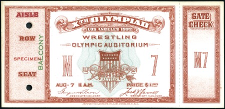Stamp of United States Combined with 115326

Tickets: Wrestling in the 