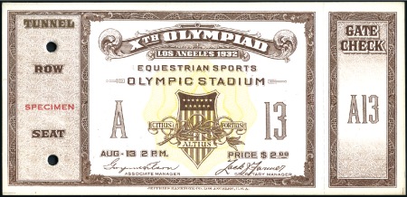 Stamp of United States Combined with 115326

Tickets: Equestrian Sports