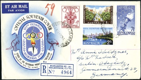Stamp of Australia » Commonwealth of Australia ADDED TO 115389

1956 Melbourne. REGISTERED LABE