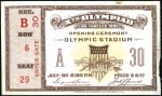 Stamp of Olympics » 1932 Los Angeles Tickets: Selection of six unused & used tickets fr