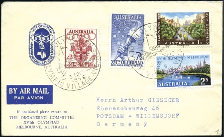Stamp of Australia » Commonwealth of Australia Organising Committee envelope with Olympic set tie