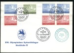 Stamp of Sweden Official envelope with Olympic franking tied by sp
