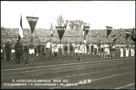 Stamp of Olympics 1931 Arbeiter Olympiade (Worker's Olympiad), group