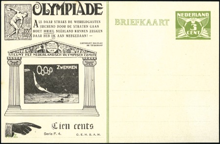 Stamp of Olympics » 1928 Amsterdam » Huygens Postal Stationery Cards (ordered by Series number) Official Postal Stationery printed by Huygens: 3c 