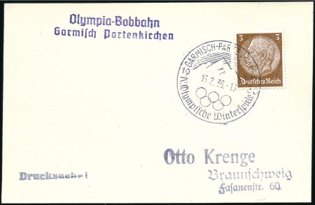Stamp of Germany » German Empire » German Empire, 1933/45 Third Reich Group of 10 covers/cards, incl. four with 3pf tied