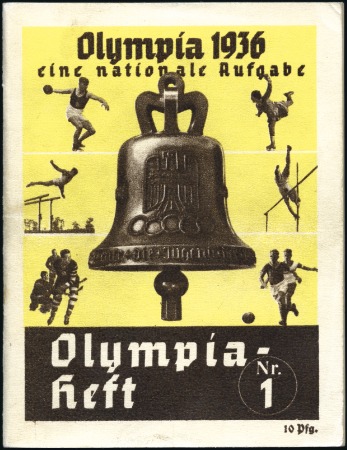 Stamp of Germany » German Empire » German Empire, 1933/45 Third Reich "Olympia-heft" set of small magazines, numbered 1-