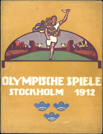 Stamp of Sweden "Olympische Spiele Stockholm 1912" book by J. Wagn