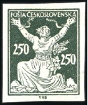 Stamp of Czechoslovakia » Czechoslovakia 1918-1939 1920 Selection of 86 proofs of Holubice (dove), Os