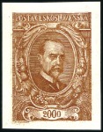 Stamp of Czechoslovakia » Czechoslovakia 1918-1939 1920 Selection of 30 proofs of T.G.Masaryk (Masary