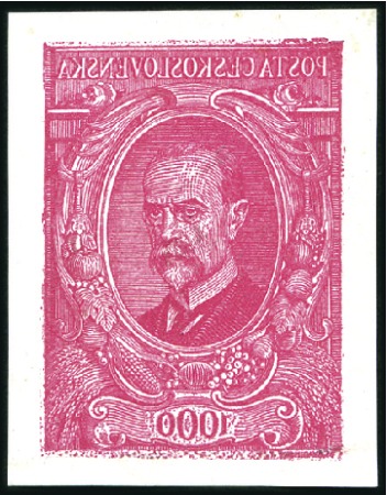 Stamp of Czechoslovakia » Czechoslovakia 1918-1939 1920 Selection of 30 proofs of T.G.Masaryk (Masary