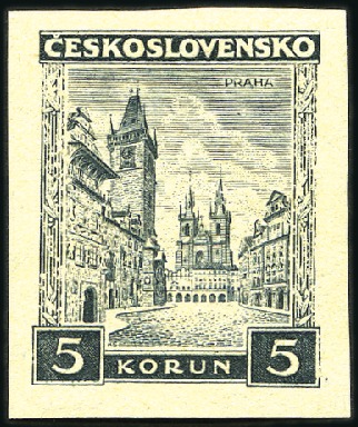 Stamp of Czechoslovakia » Czechoslovakia 1918-1939 1929-30 Selection of 14 proofs on rose paper of Me