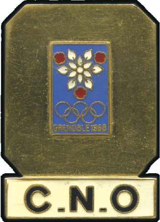 Stamp of France National Olympic Committee "C.N.O." badge by Arthu
