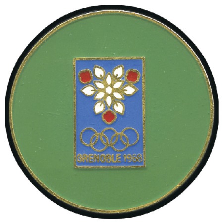 Stamp of France Public Services and Participating Firms´ badge, of