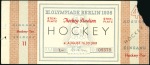 Stamp of Olympics Tickets: Selection of seven Official Hockey ticket