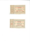 Stamp of Olympics Tickets: Selection of two Official Wrestling ticke