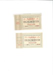 Stamp of Olympics Tickets: Selection of two Official Weightlifting t