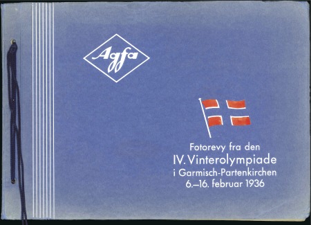 Stamp of Olympics » 1936 Garmisch-Partenkirchen Agfa photo album review of the 1936 Winter Games in Norwegian
