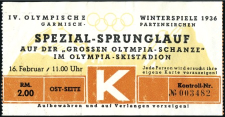 Stamp of Germany » German Empire » German Empire, 1933/45 Third Reich Tickets: Selection of seven tickets for various ev