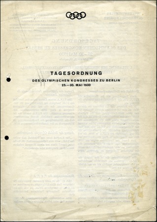 Stamp of Germany » German Empire » German Empire, 1933/45 Third Reich "Tagesordnung" Agenda, results, etc. from the Cong